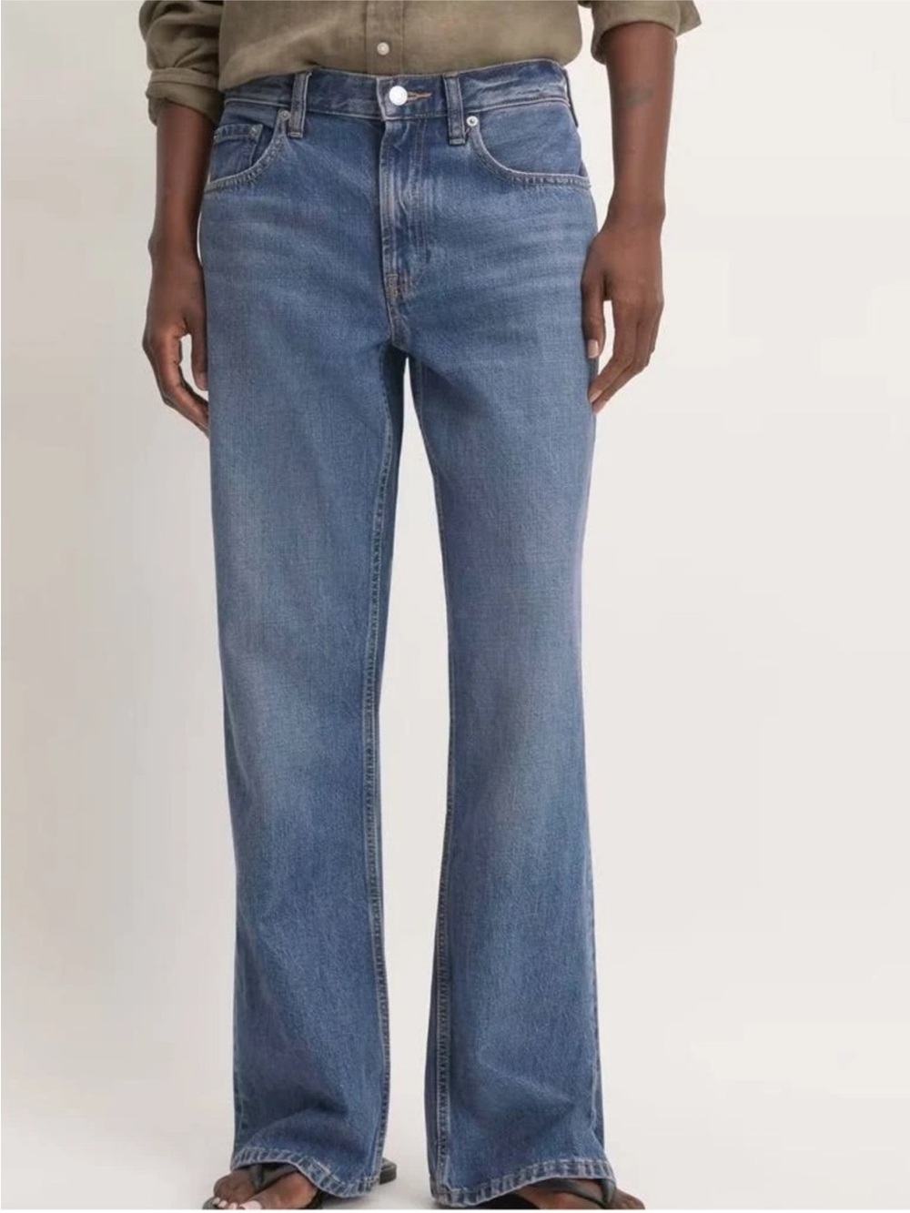 NWT Everlane The Slouch Bootcut mid rise jeans size 26